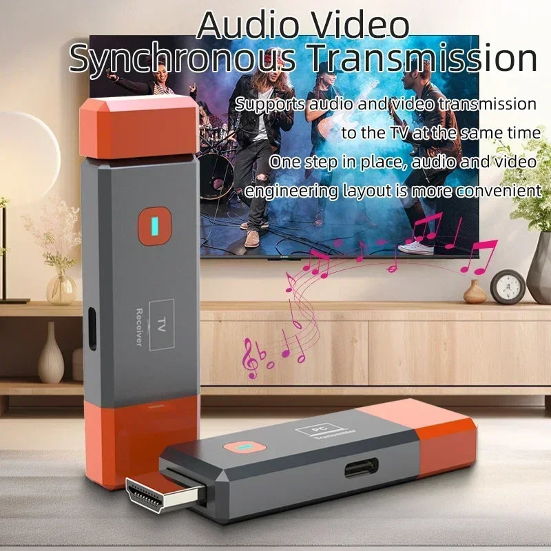 Kabelloses HDMI Video Transmitter- und Receiver-Extender-Set für TV, Projektor und Monitor