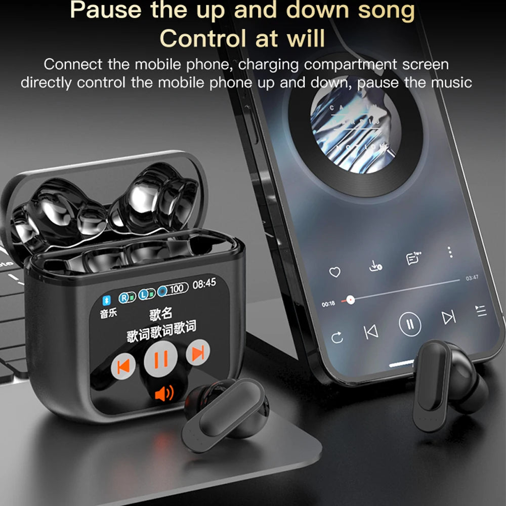 🎧 SE60 Kabellose Ohrhörer Bluetooth 5.4 mit LED-Anzeige