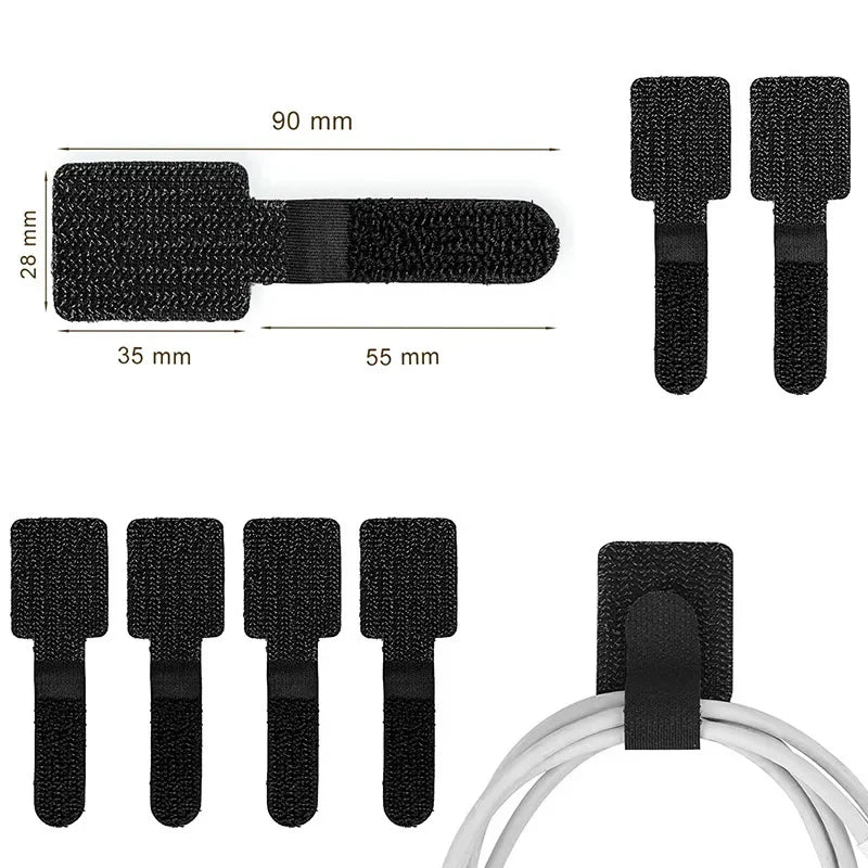 Kabelbinder Set – Wiederverwendbare Nylon Organizer