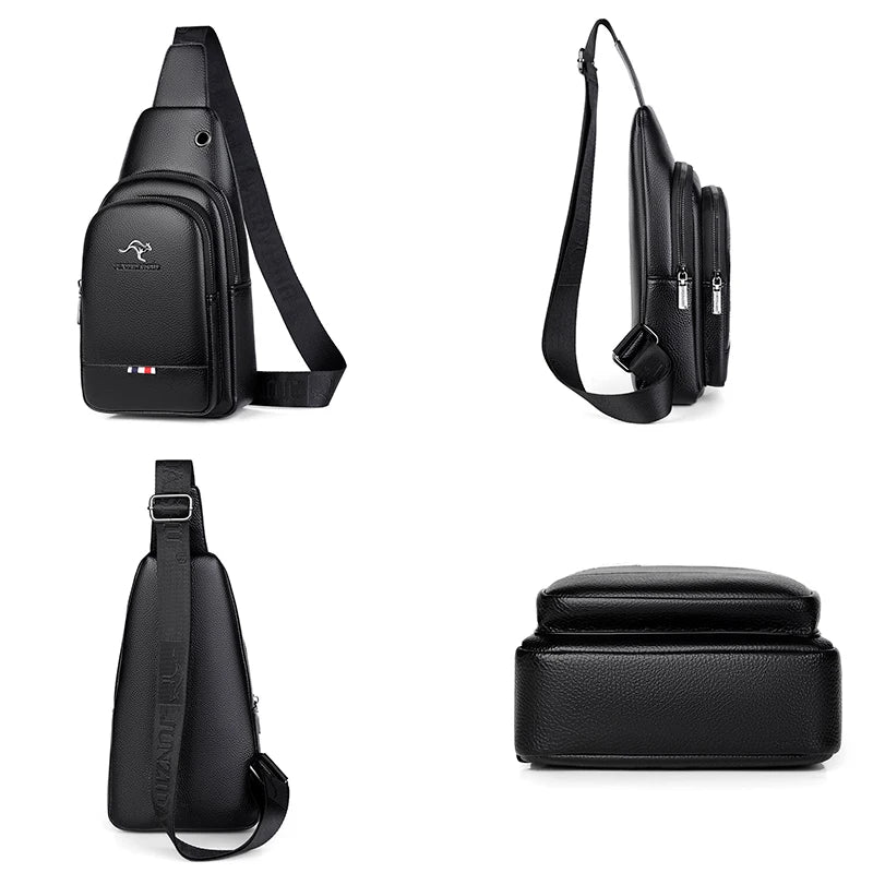 👜 MOMO-DAISHU Herren Brusttasche – Luxus Design aus PU Leder