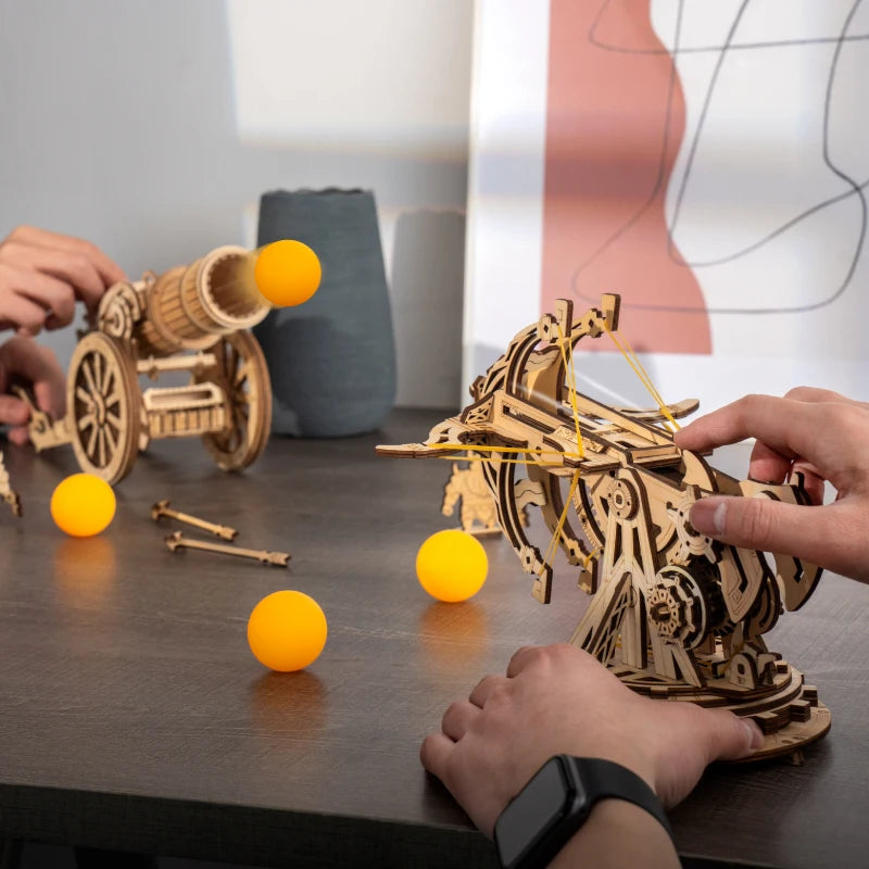 Robotime 3D Holzpuzzle – Mittelalterliche Belagerungswaffen