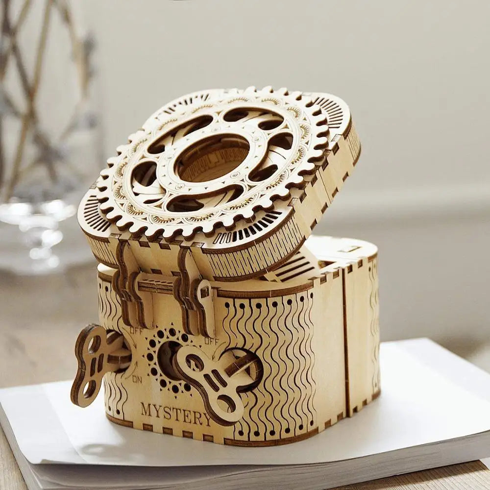 Robotime 3D Holzpuzzle – Schatztruhe DIY Set LK502