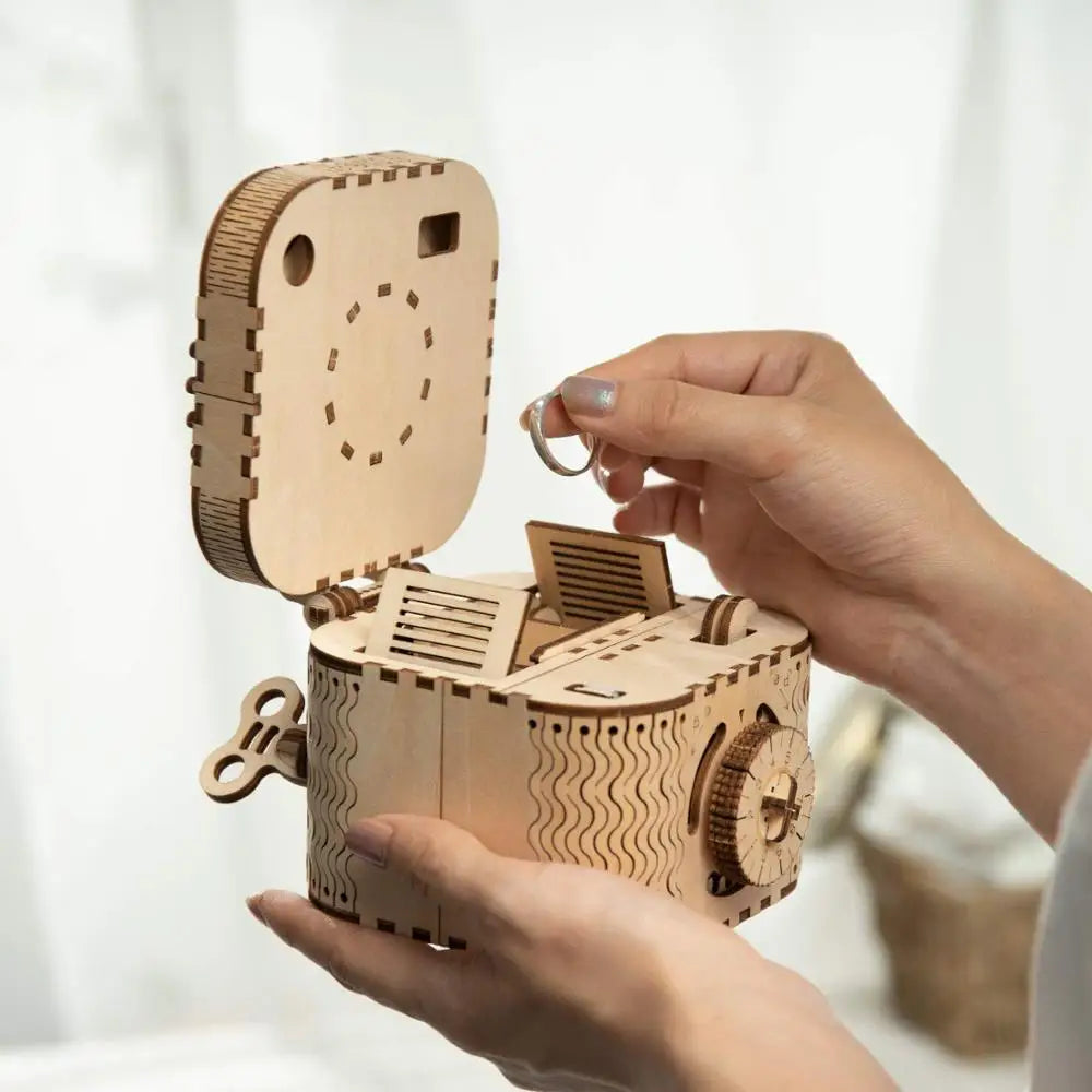 Robotime 3D Holzpuzzle – Schatztruhe DIY Set LK502