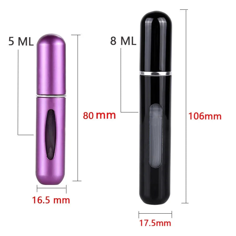 💧 5/8ml Tragbarer Parfümzerstäuber, Nachfüllbarer Flakon