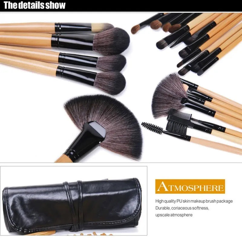 🎁 FOEONCO 24-teiliges Make-up Pinsel-Set – Professionelle Kosmetikpinsel in Geschenkverpackung