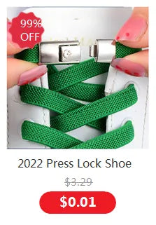 Press-Lock Schnürsenkel – Elastische, bunte Schnellverschlussschnürsenkel