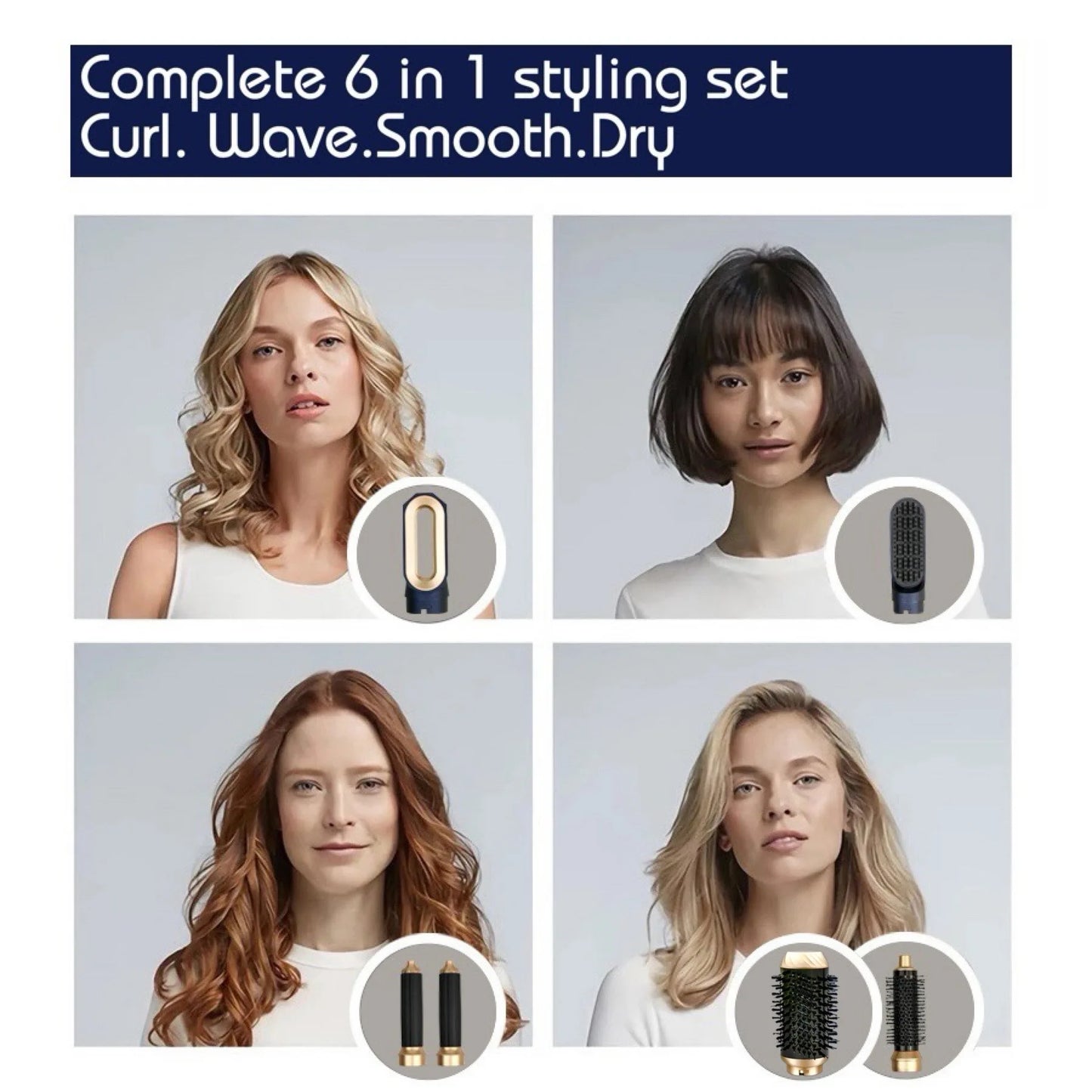 💇‍♀️ Umar 6-in-1 Haarfön Multi-Styler
