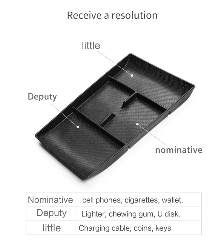 Ablagebox für Mittelarmlehne – TPE Organizer für BYD Seal