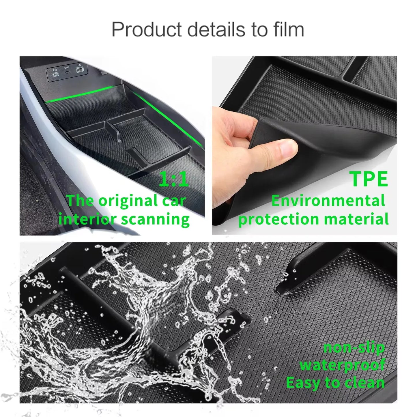 Ablagebox für Mittelarmlehne – TPE Organizer für BYD Seal