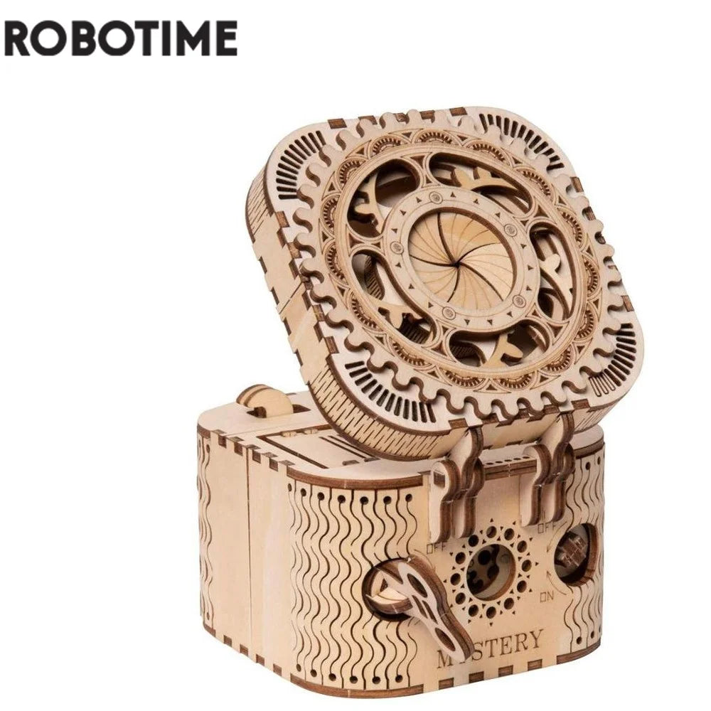 Robotime 3D Holzpuzzle – Schatztruhe DIY Set LK502