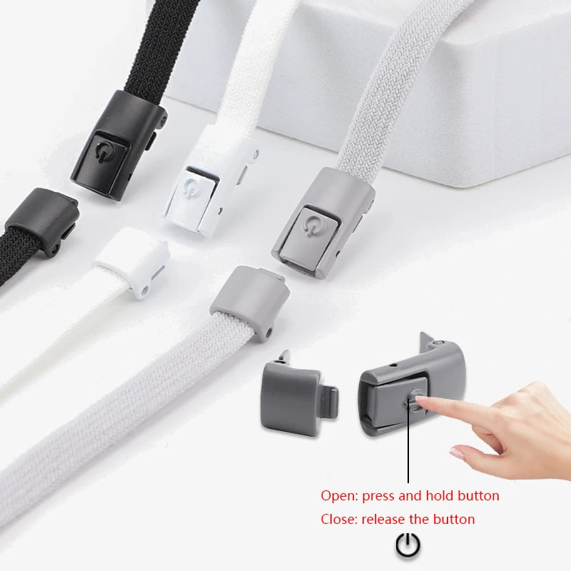Press-Lock Schnürsenkel – Elastische, bunte Schnellverschlussschnürsenkel