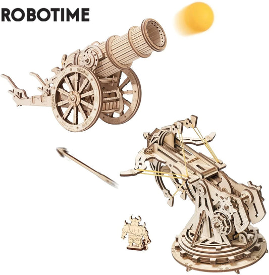 Robotime 3D Holzpuzzle – Mittelalterliche Belagerungswaffen