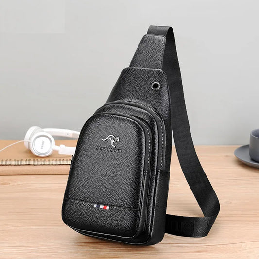 👜 MOMO-DAISHU Herren Brusttasche – Luxus Design aus PU Leder