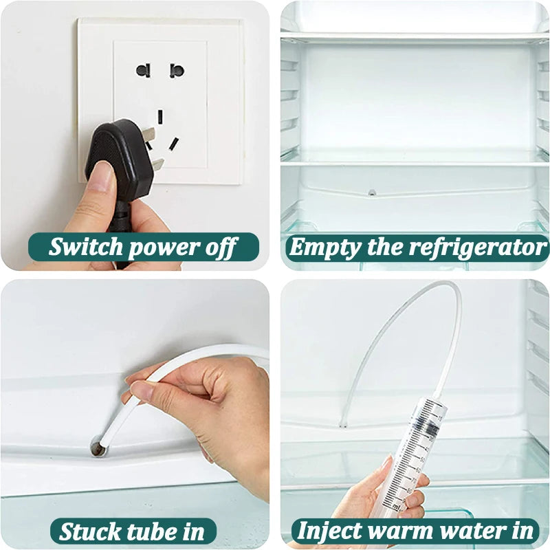 FridgeClean Drain Tool Set 🧹❄️ Reinigungsset für Kühlschrankabflüsse