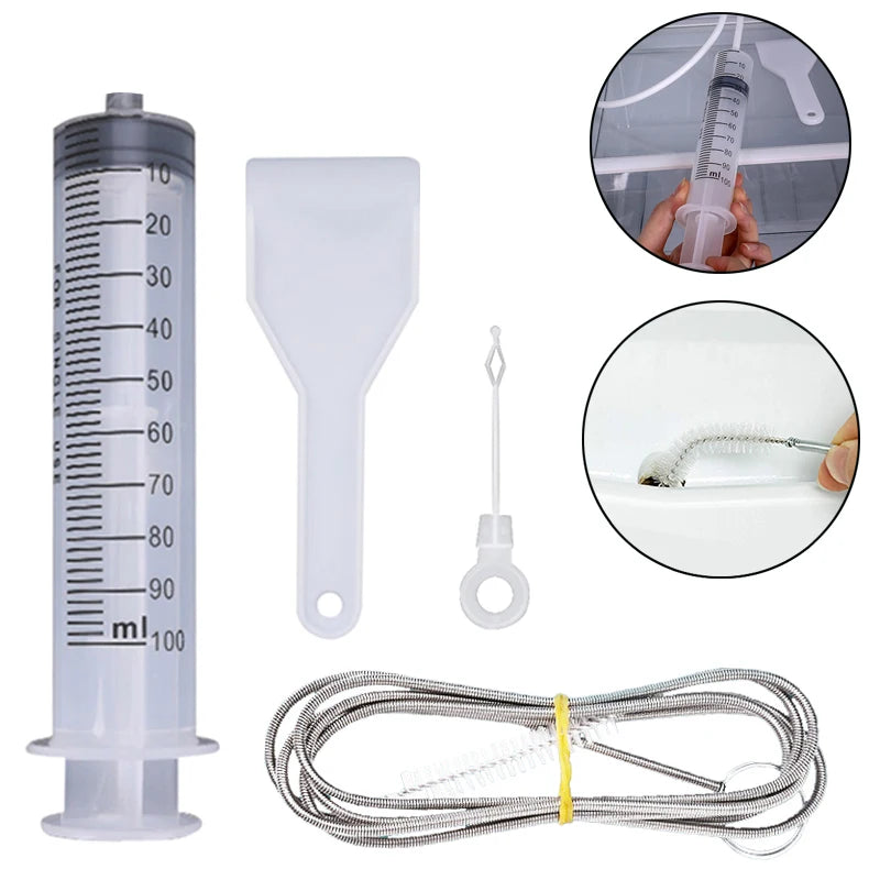 FridgeClean Drain Tool Set 🧹❄️ Reinigungsset für Kühlschrankabflüsse