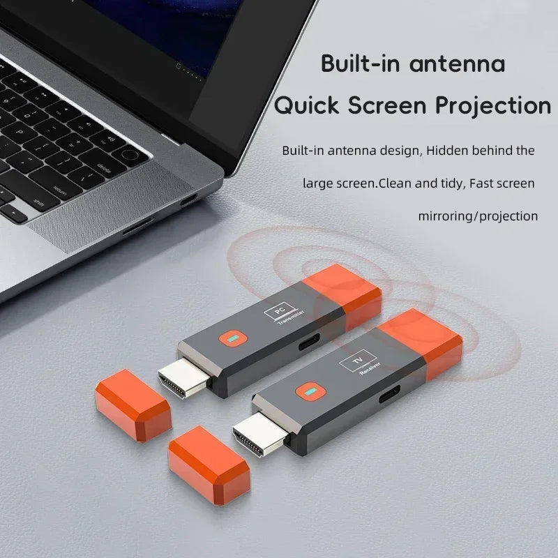 Kabelloses HDMI Video Transmitter- und Receiver-Extender-Set für TV, Projektor und Monitor