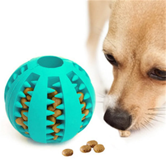Kauspielzeug für Hunde – Zahnreinigungsspielball aus Naturkautschuk