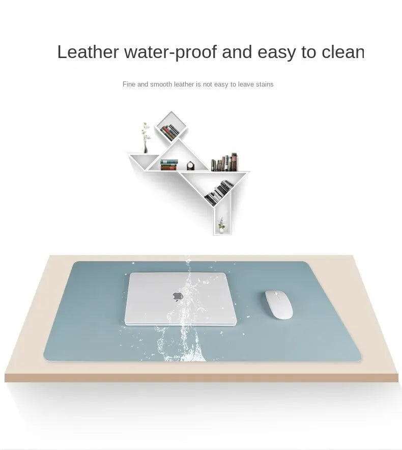 Großes Schreibtischschutzmatte 60*30cm aus PU-Leder – Wasserfestes Mauspad