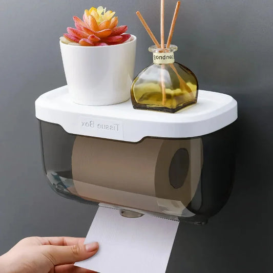 Wasserdichter Toilettenpapierhalter mit Ablage