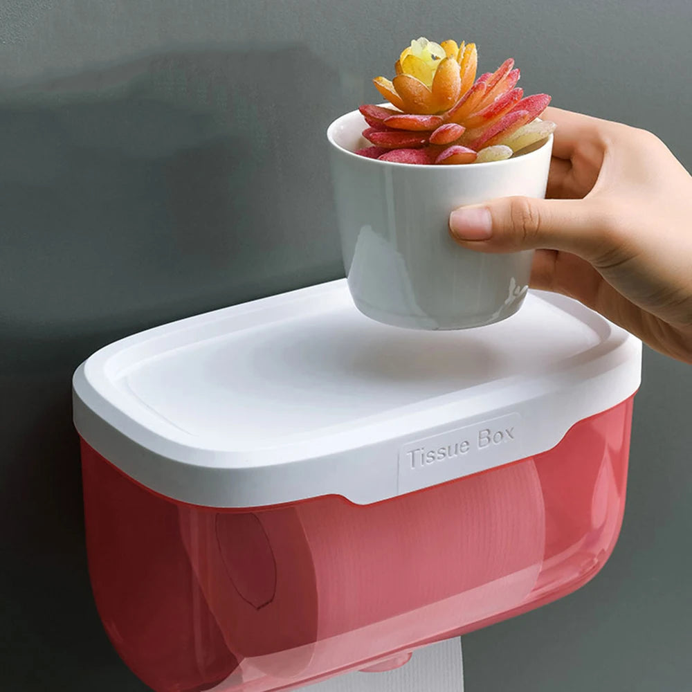 Wasserdichter Toilettenpapierhalter mit Ablage
