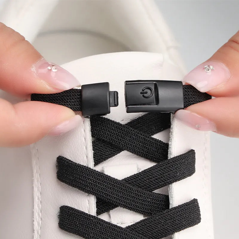 Press-Lock Schnürsenkel – Elastische, bunte Schnellverschlussschnürsenkel