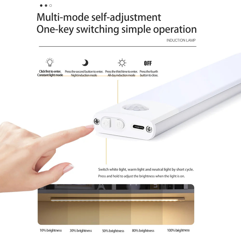 Bewegungsmelder Nachtlicht – Kabellose USB-Leuchte