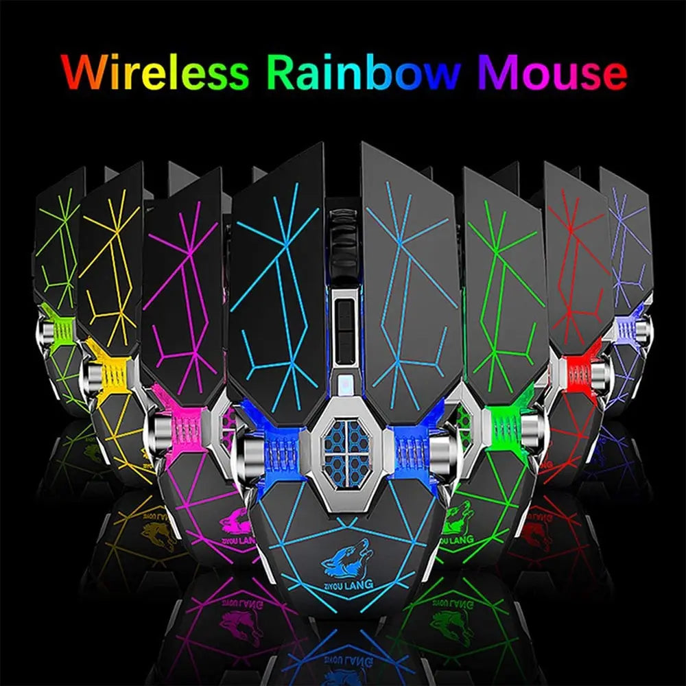 Kabellose Gaming-Maus mit Wiederaufladbarem Akku und RGB-Beleuchtung