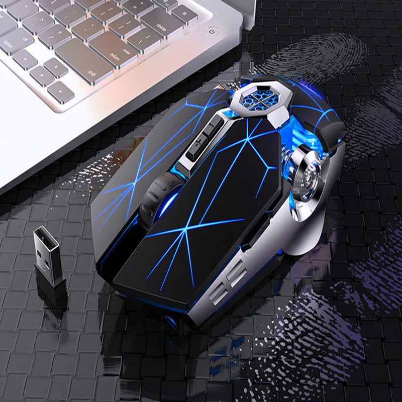 Kabellose Gaming-Maus mit Wiederaufladbarem Akku und RGB-Beleuchtung
