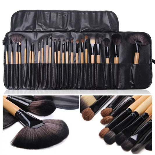 🎁 FOEONCO 24-teiliges Make-up Pinsel-Set – Professionelle Kosmetikpinsel in Geschenkverpackung
