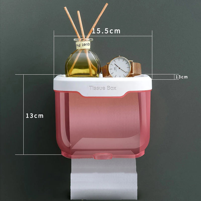 Wasserdichter Toilettenpapierhalter mit Ablage