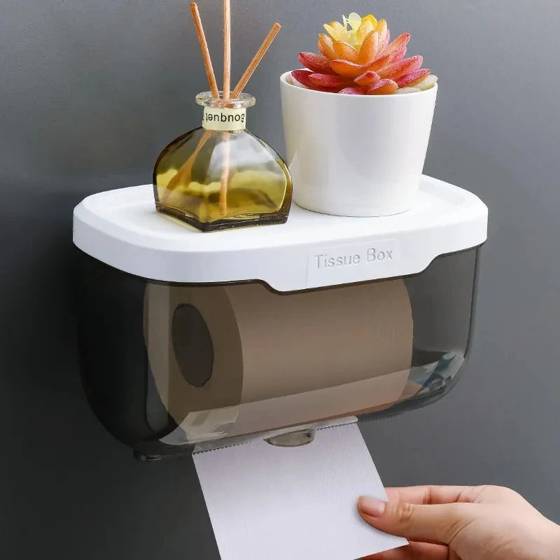 Wasserdichter Toilettenpapierhalter mit Ablage