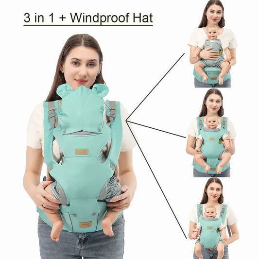 👶 Multifunktionaler Baby-Hüftsitzträger mit Windschutz