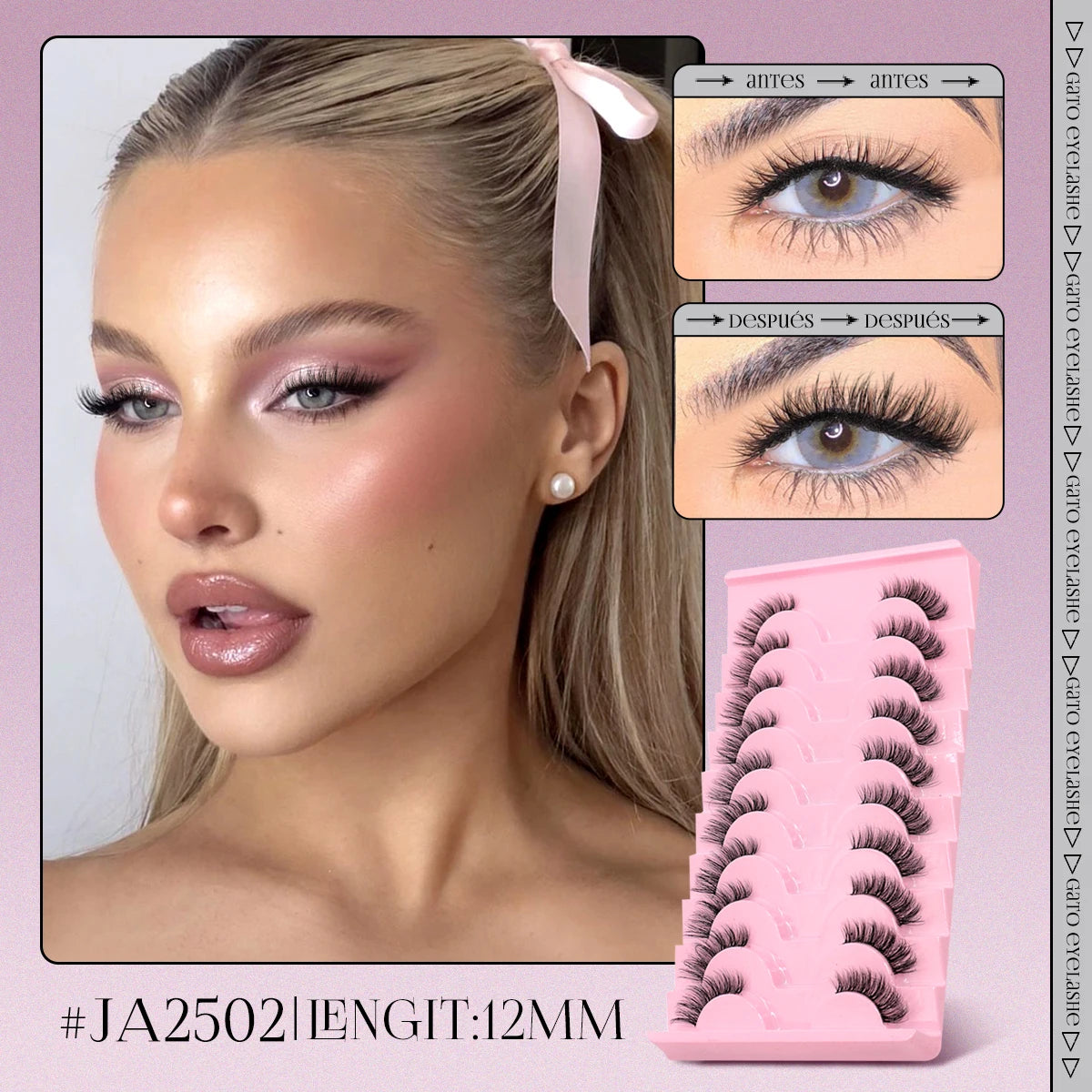 GROINNEYA Halbe Falsche Wimpern – Natürlicher Look für strahlende Augen