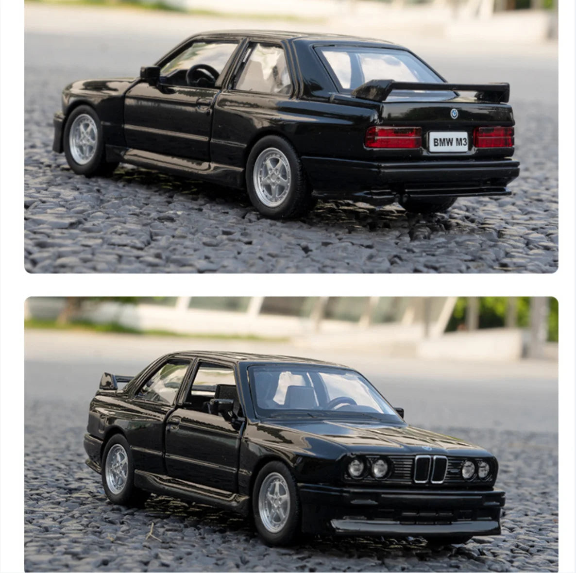 BMW M3 1987 Modellauto 🚗✨ – 1:36 Klassisches Metallspielzeug mit Rückziehfunktion