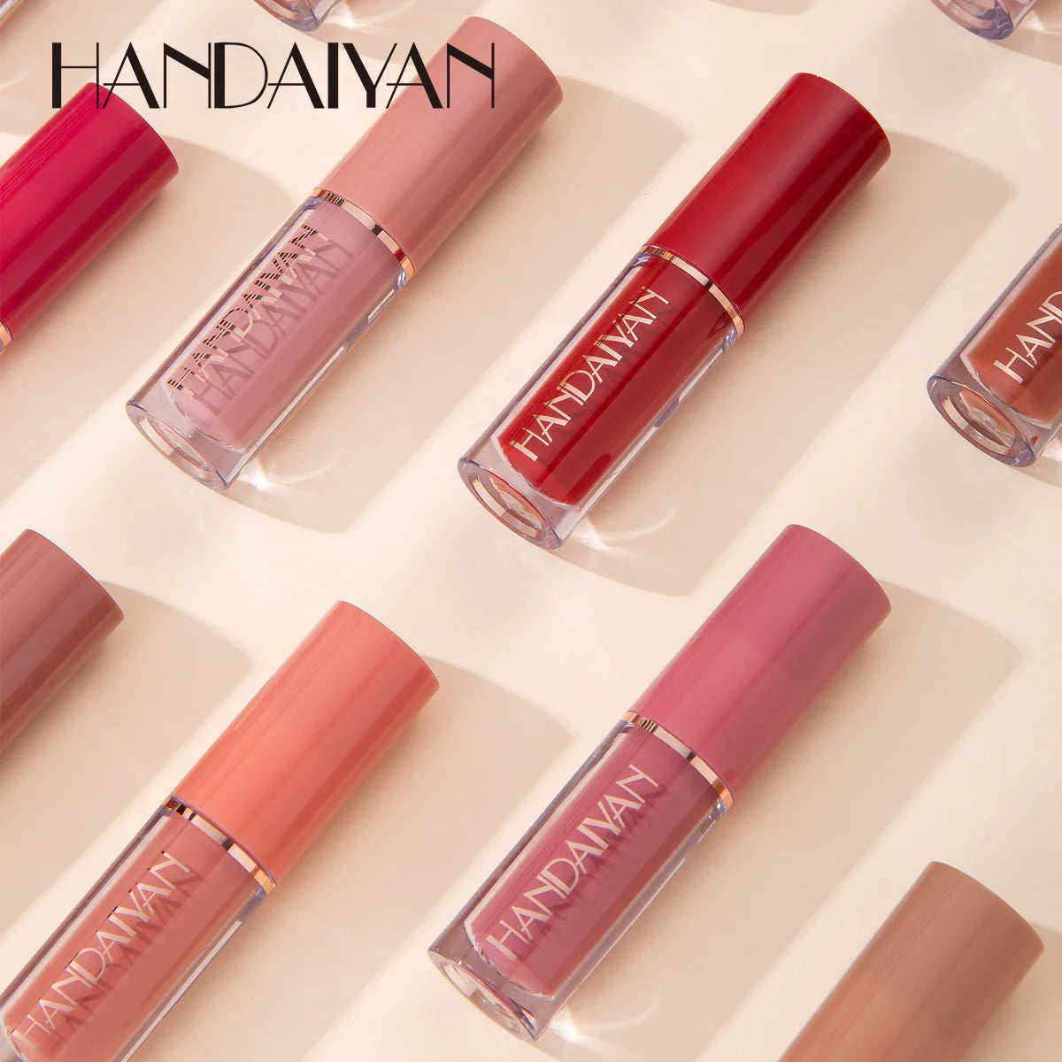 💄 HANDAIYAN 12 Farben Mattes Flüssiges Lippenstift-Set