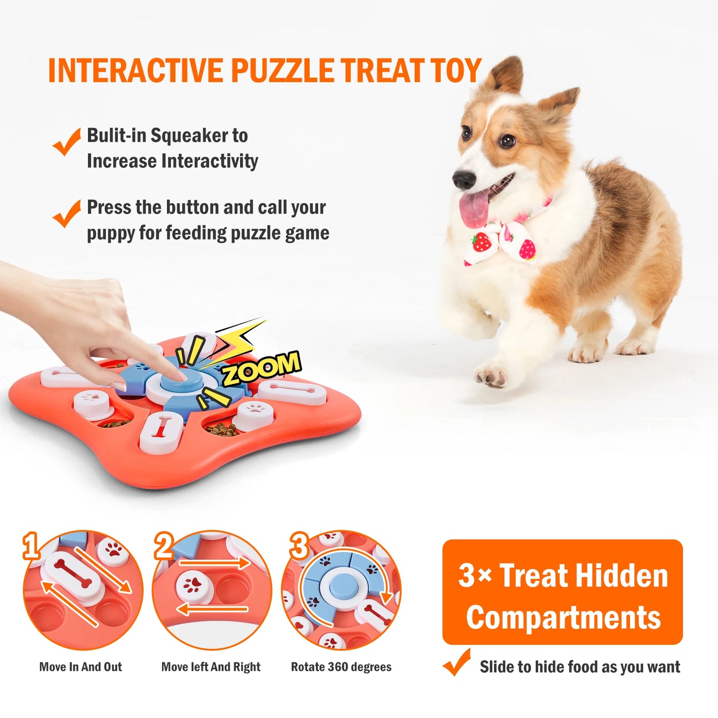 Dog Puzzle Interaktives Hundespielzeug zur IQ-Förderung und mentalen Bereicherung